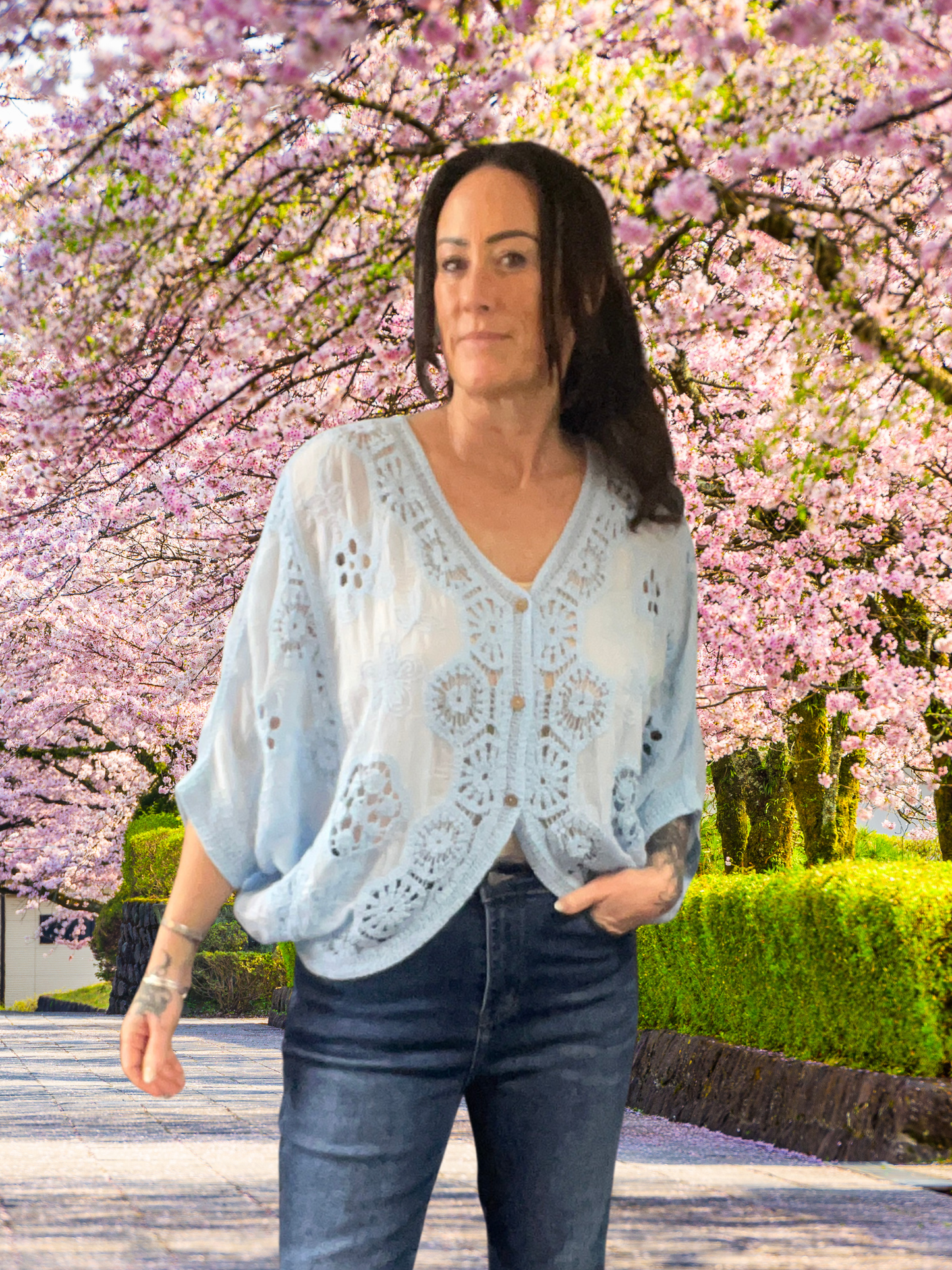 Batwing Crochet Cardigan