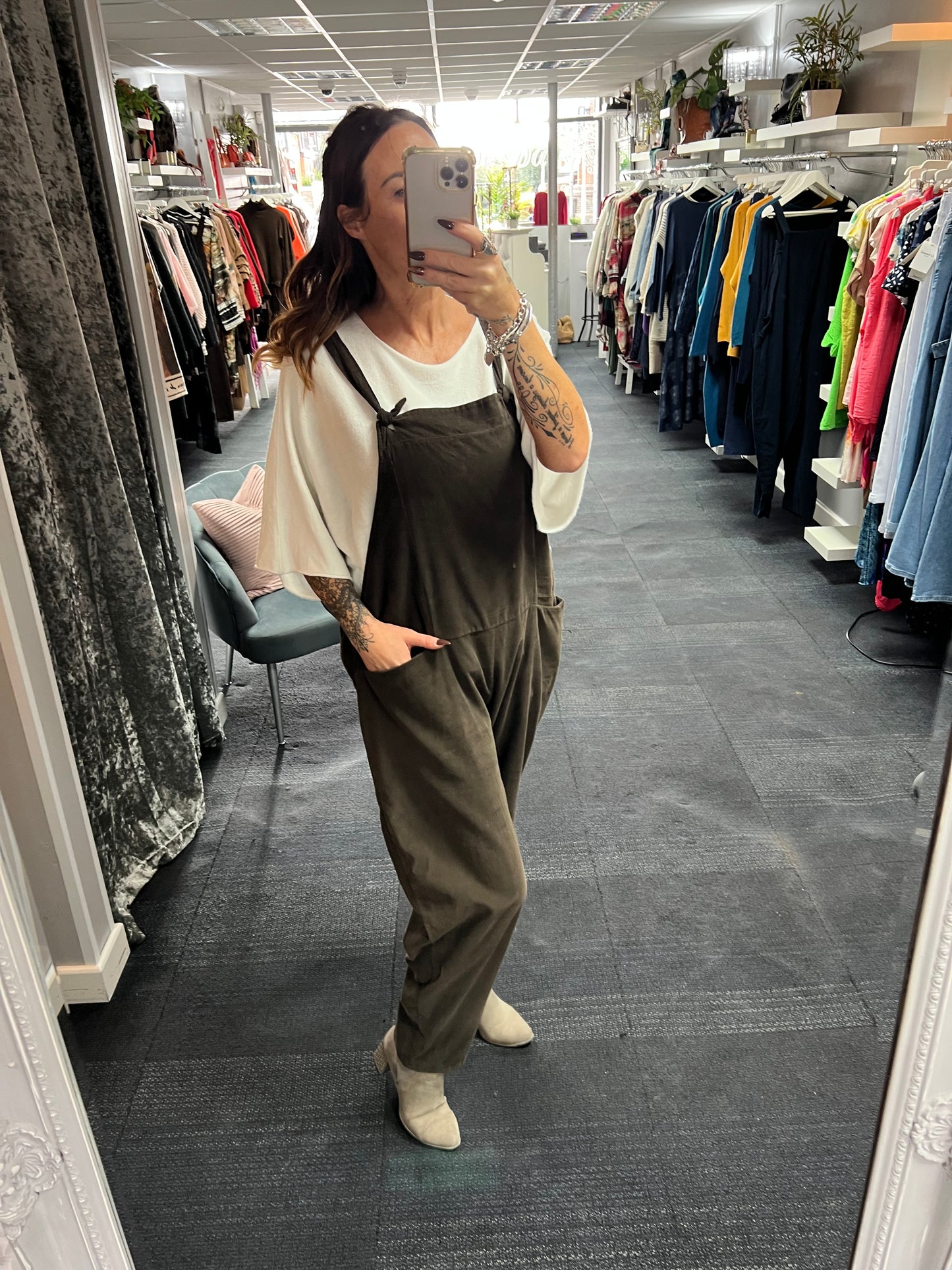 Needlecord Dungarees