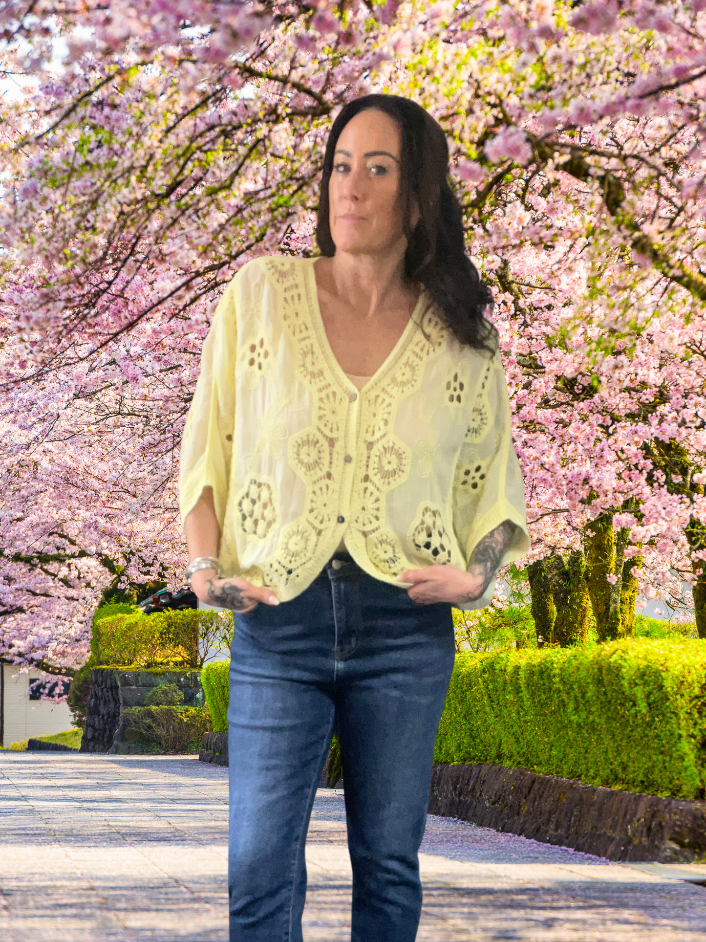 Batwing Crochet Cardigan