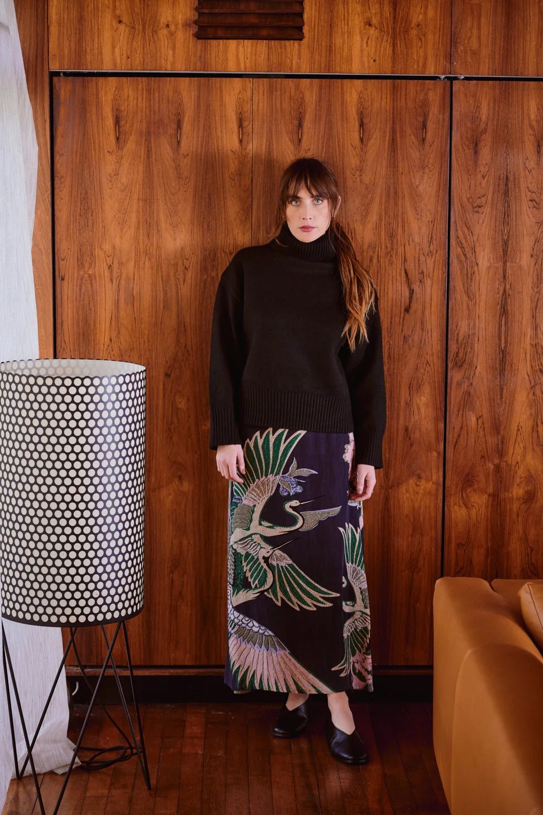 OHS Crane A-line Maxi Skirt