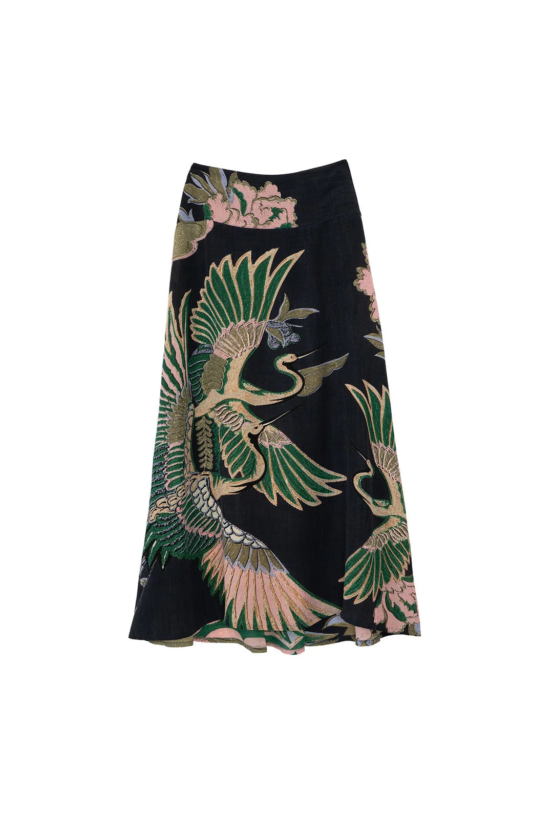 OHS Crane A-line Maxi Skirt