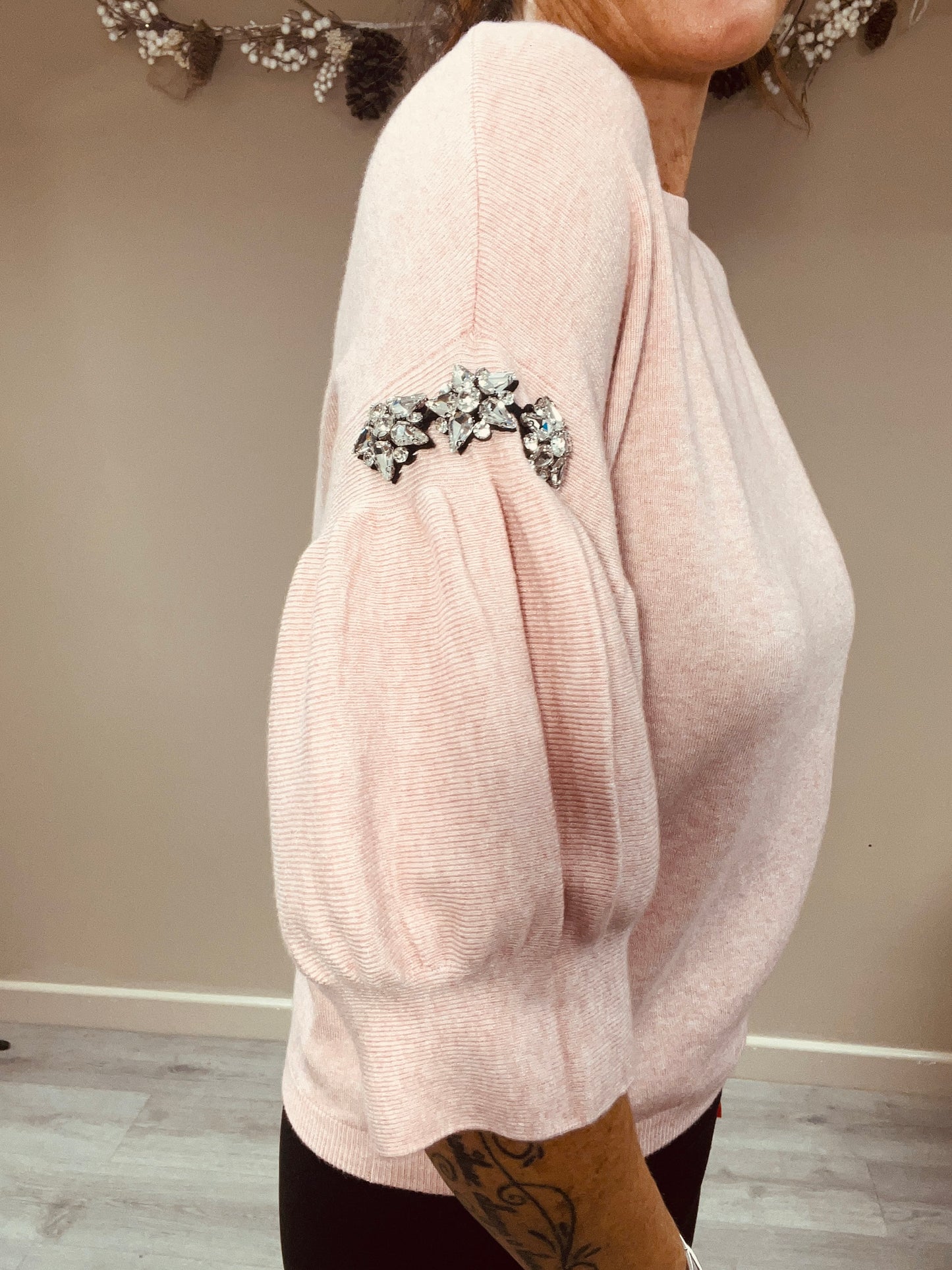 Glitz Sleeve Knit