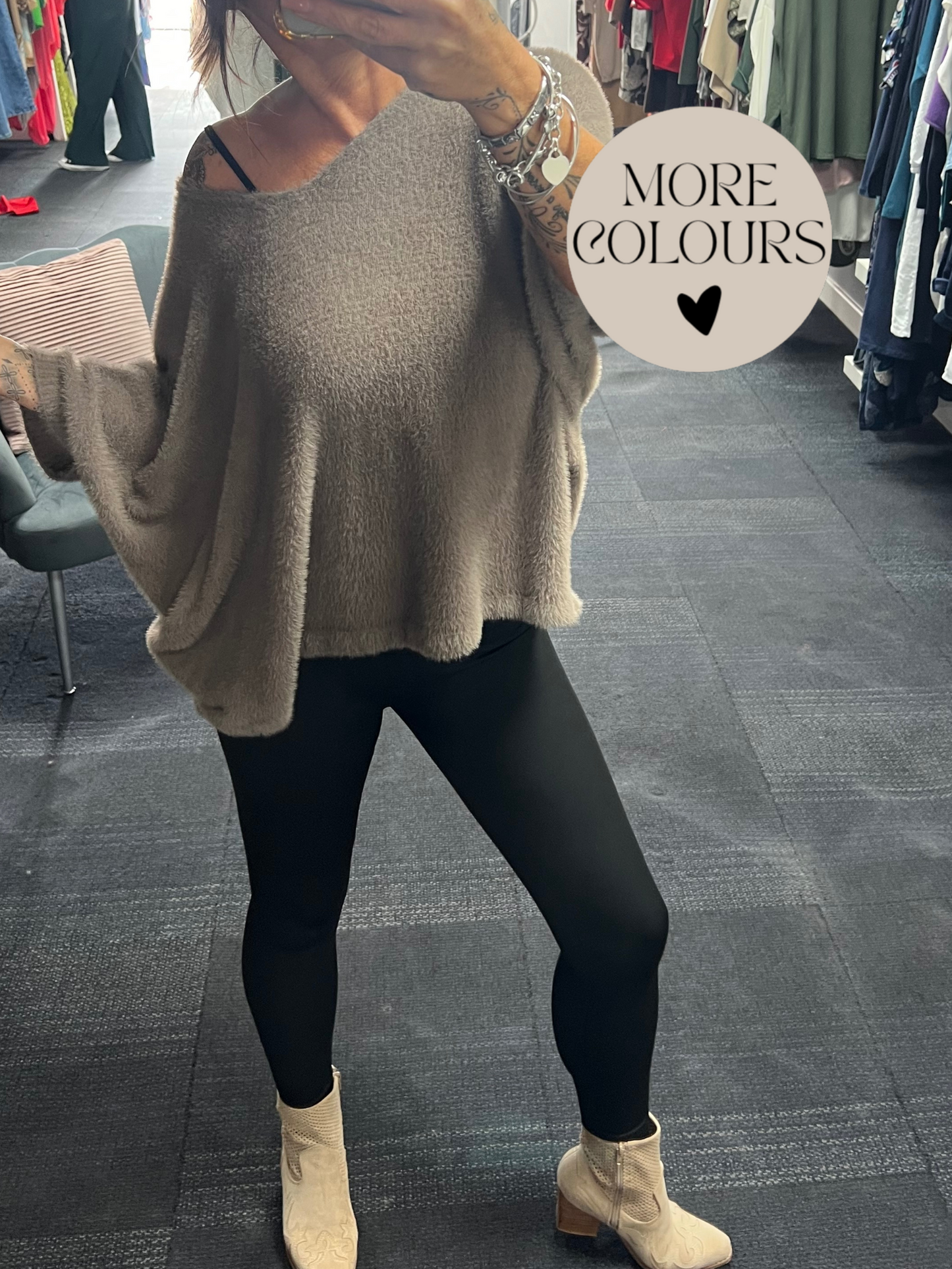 Fluffly V Neck Knit