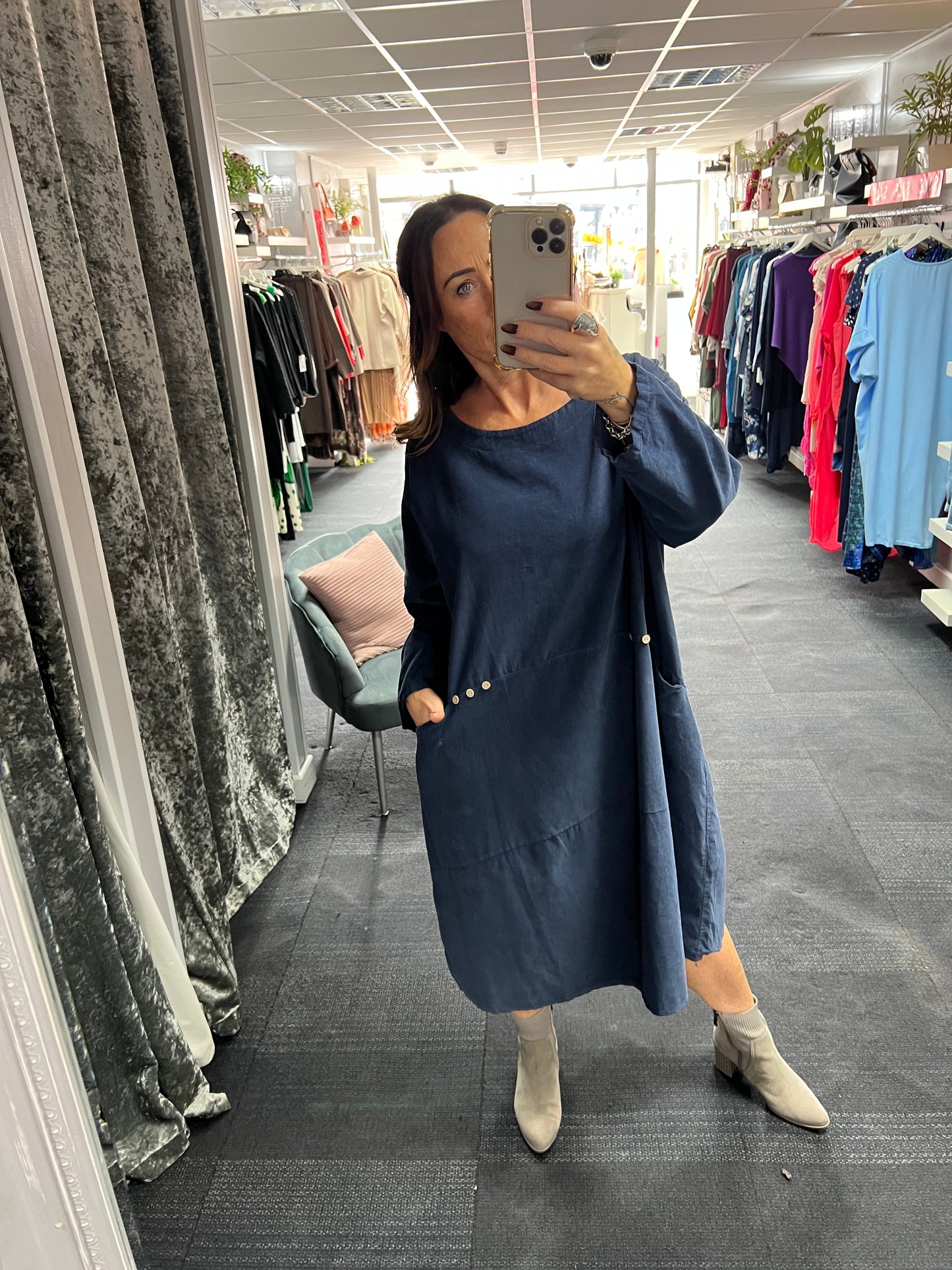 Needlecord Pocket Dress