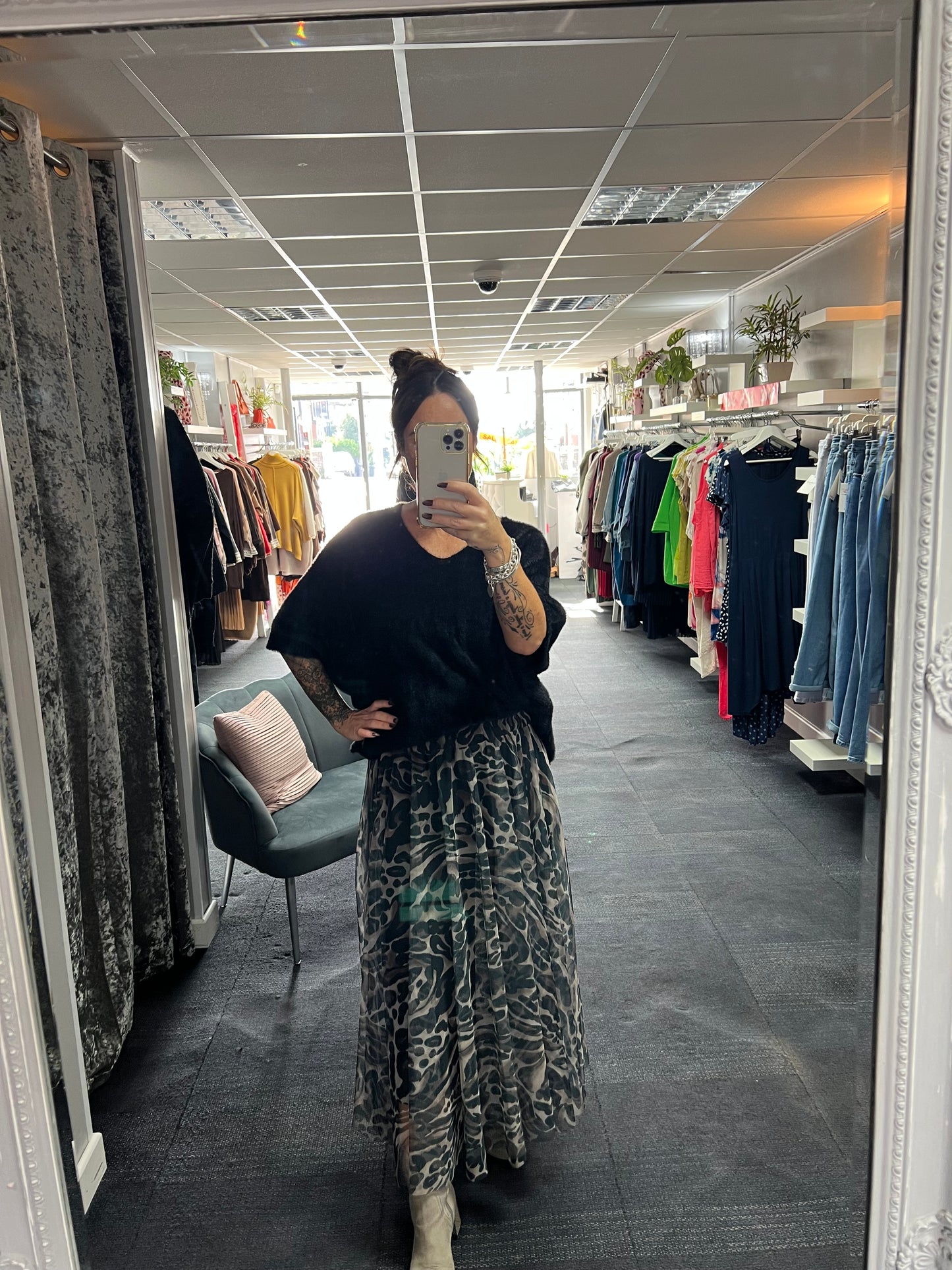 Tulle Patterned Skirt