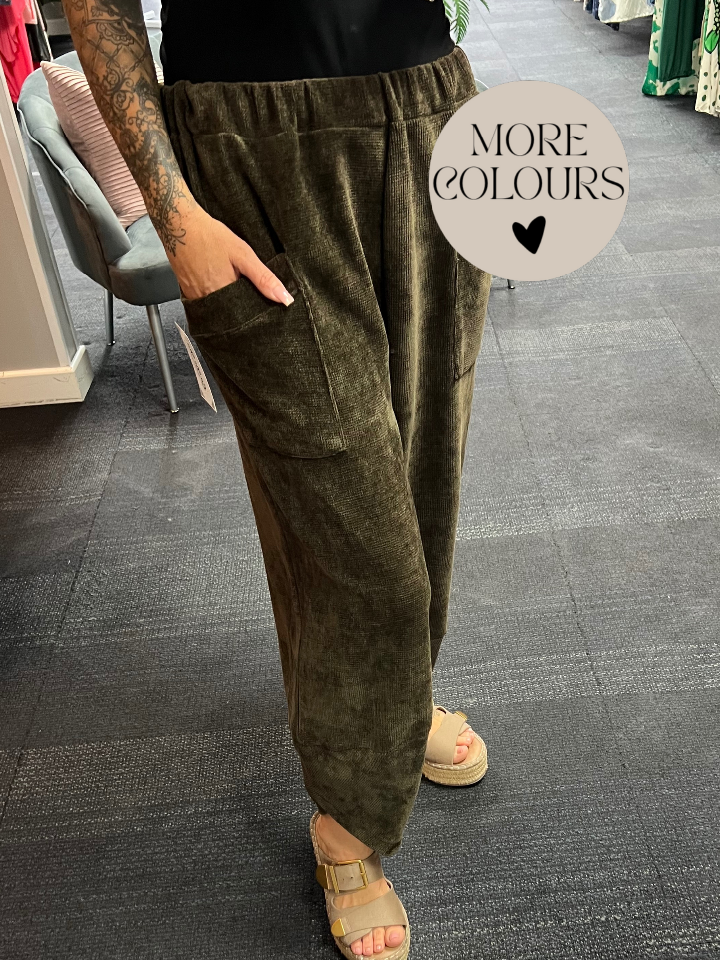 Baggy Chenille Trousers