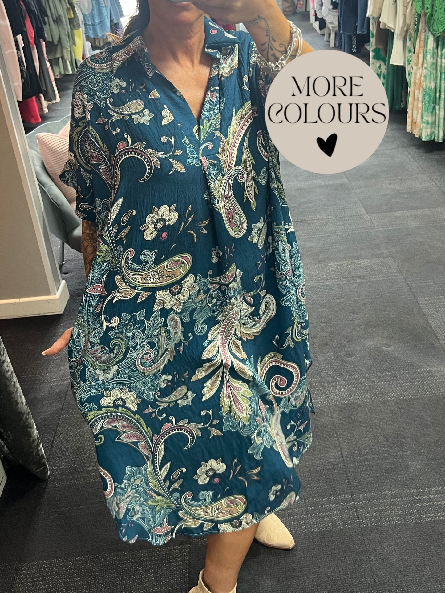 Paisley Collar Dress