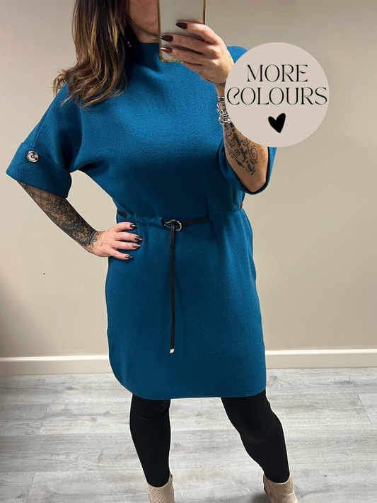 Belted Knit Dress