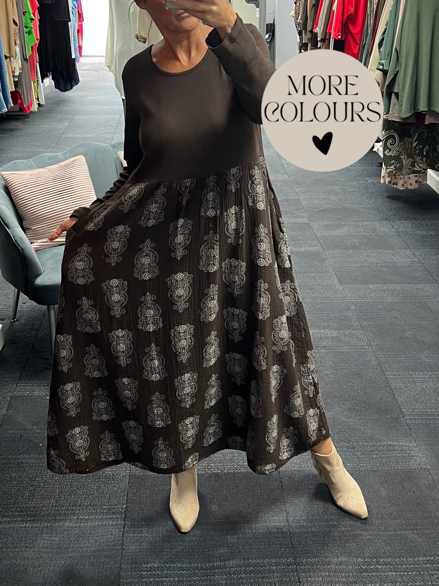 Boraque Print Half Dress