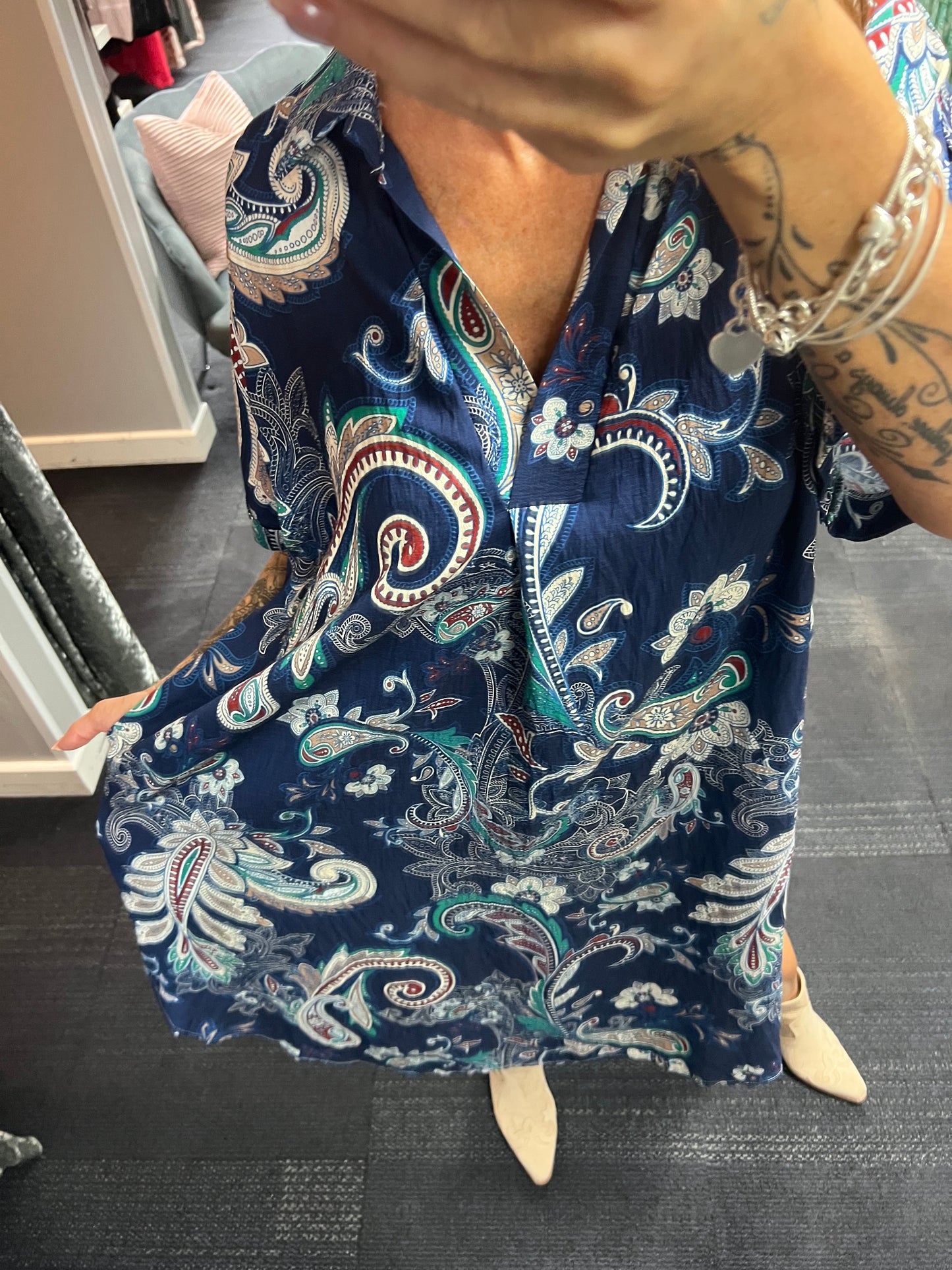 Paisley Collar Dress