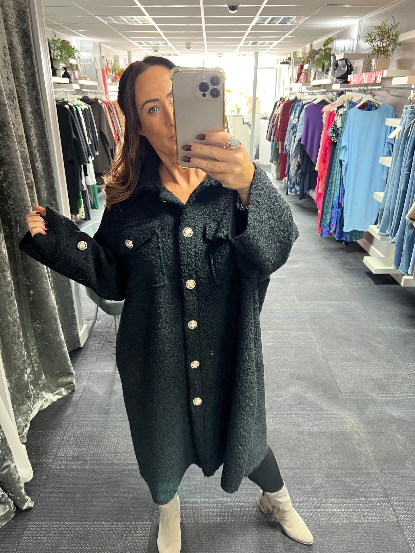 Boucle Mid Length Jacket