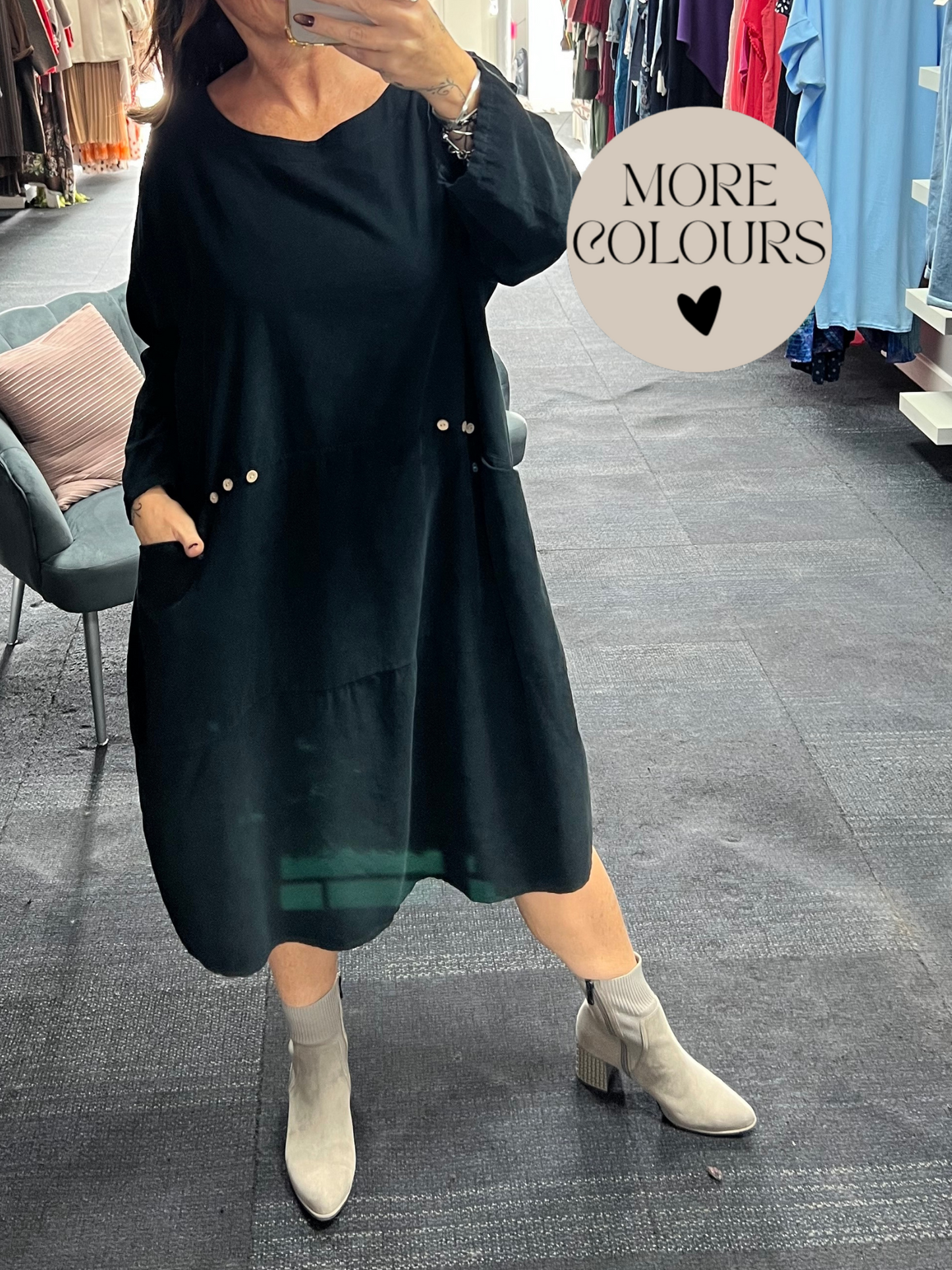 Needlecord Pocket Dress