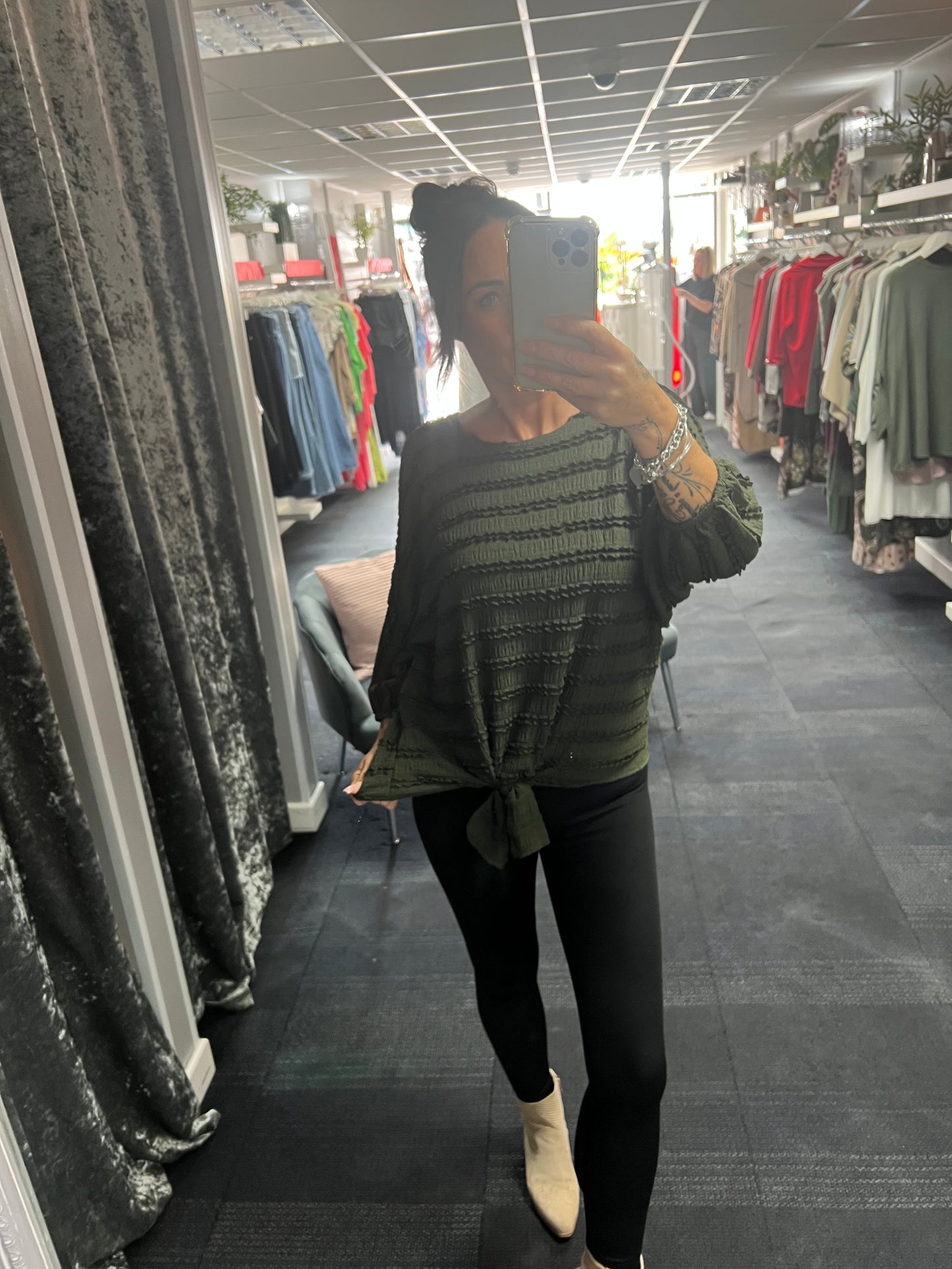Ruffled Tie Top