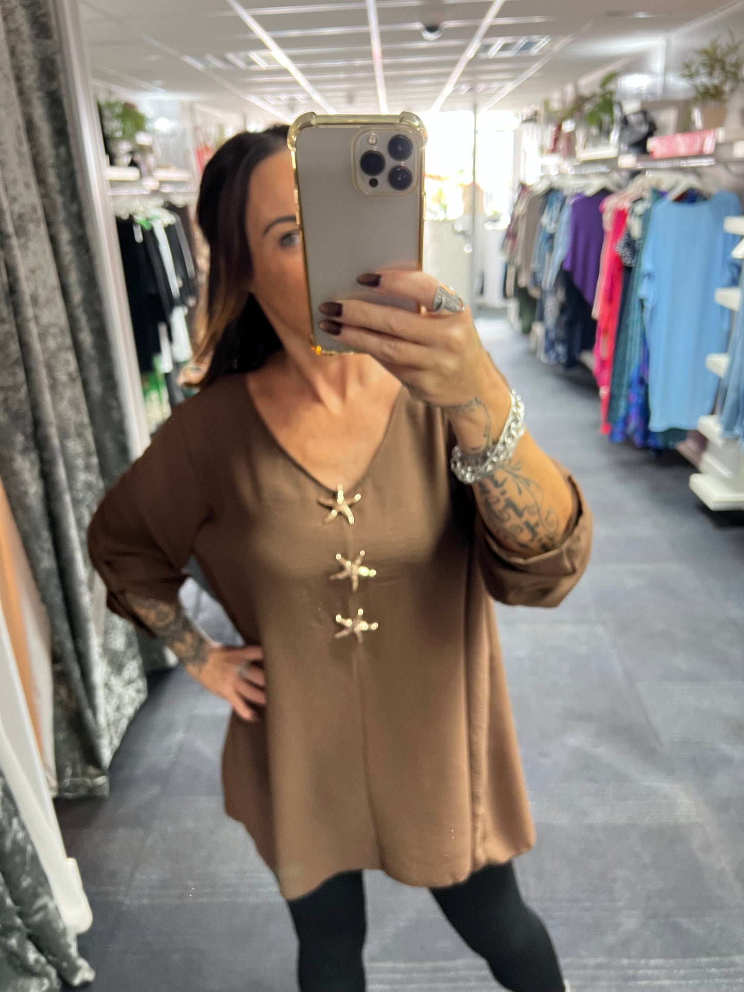 Starfish Brooch Blouse