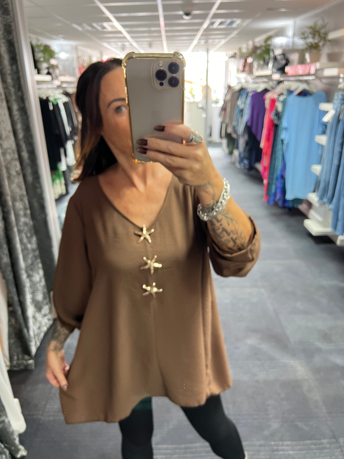 Starfish Brooch Blouse