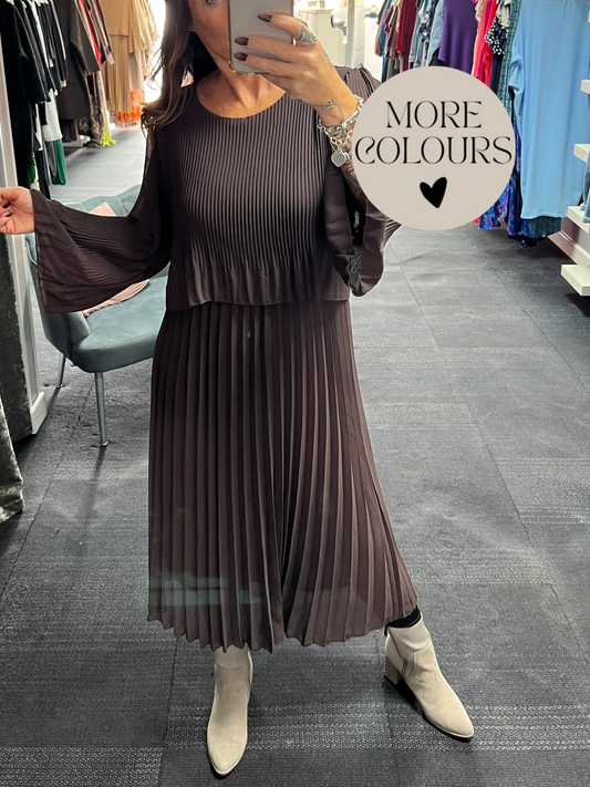 Chiffon Pleated Dress