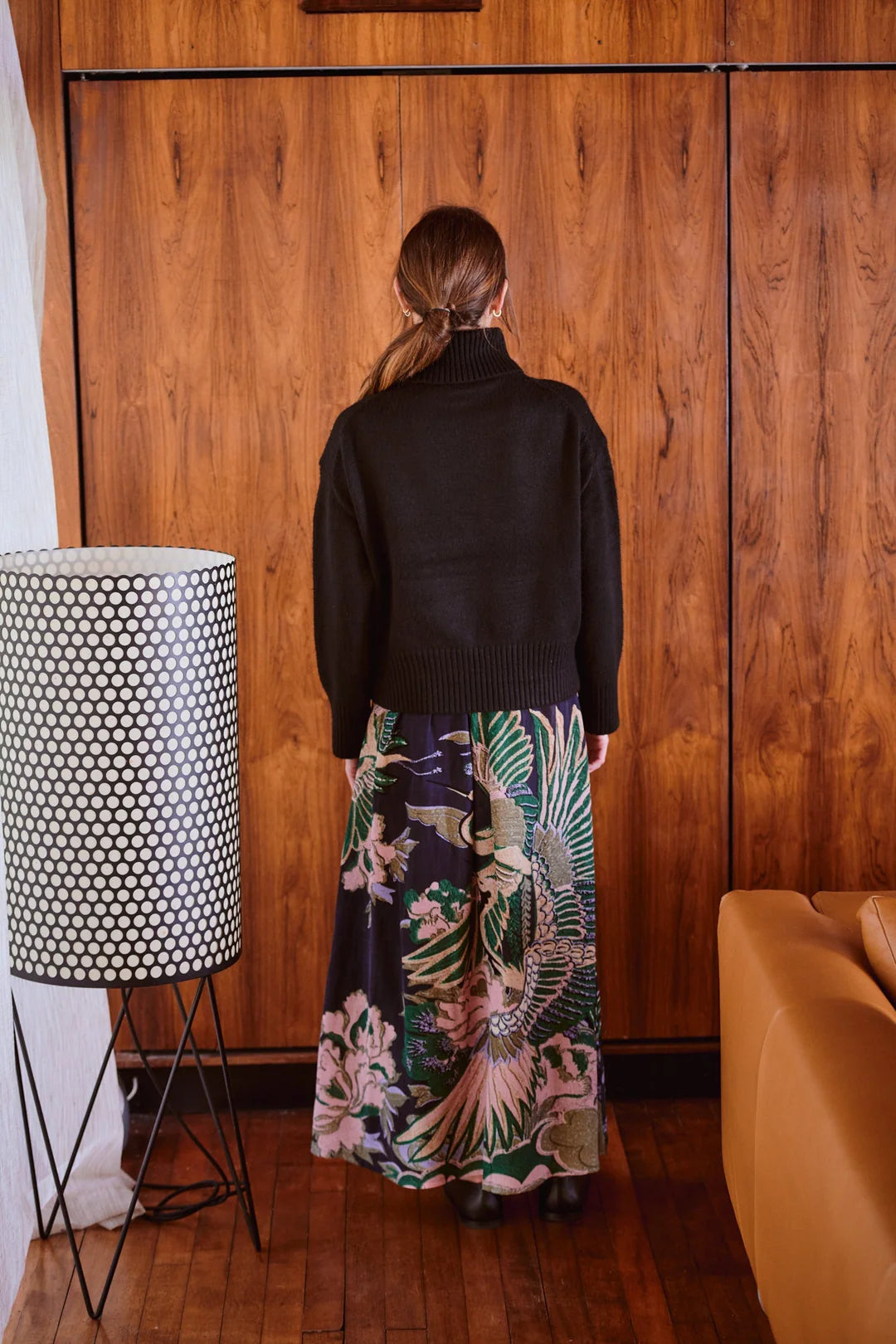 OHS Crane A-line Maxi Skirt