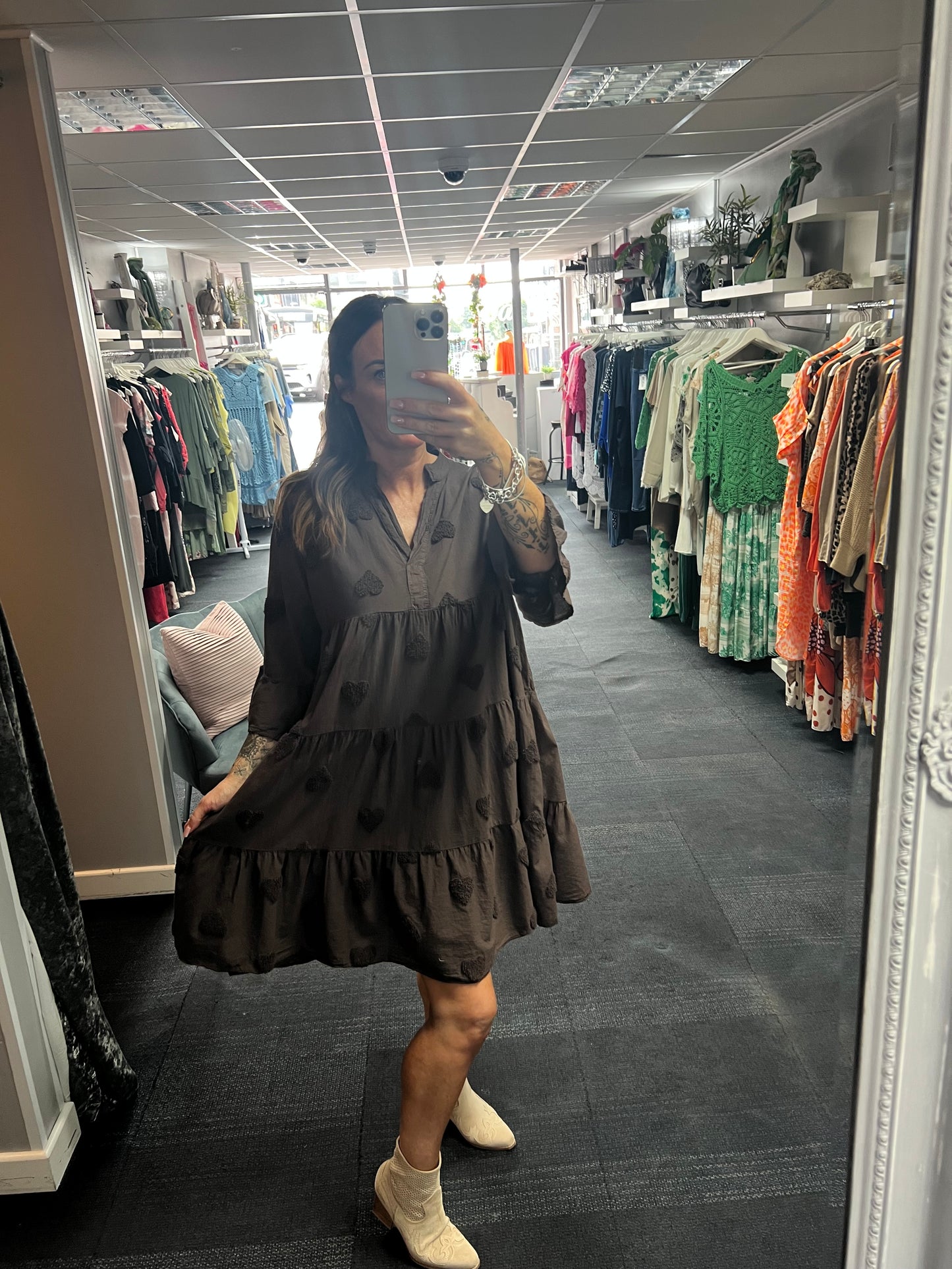 Embossed Heart Tunic/Dress