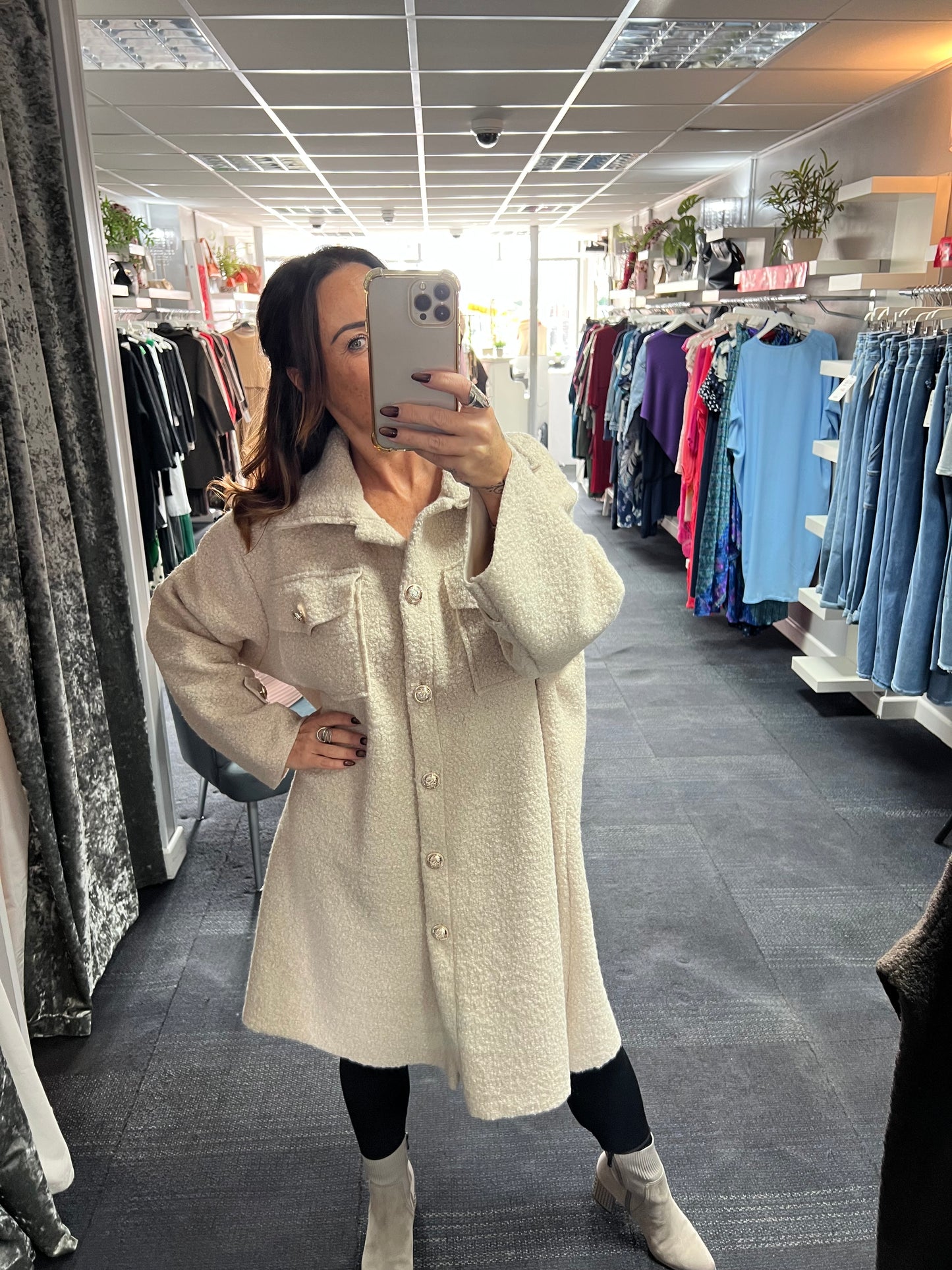 Boucle Mid Length Jacket