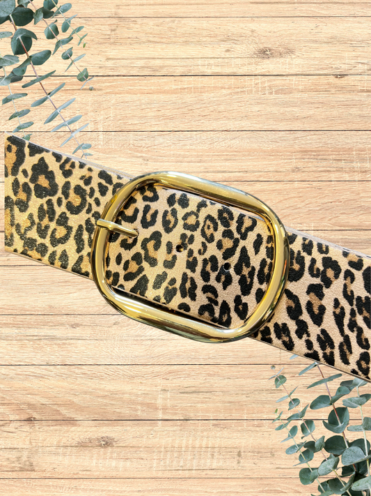 Leopard Print Belt