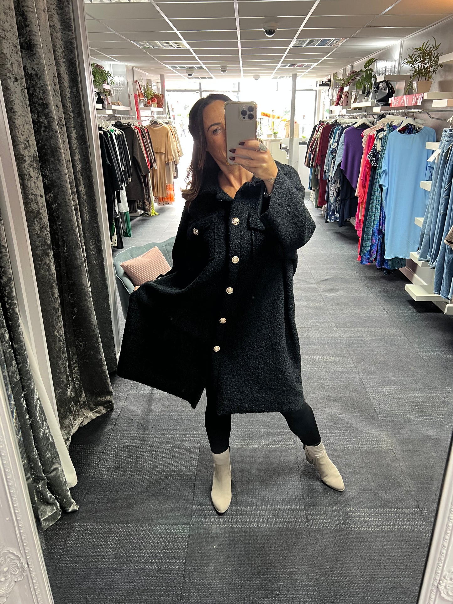 Boucle Mid Length Jacket