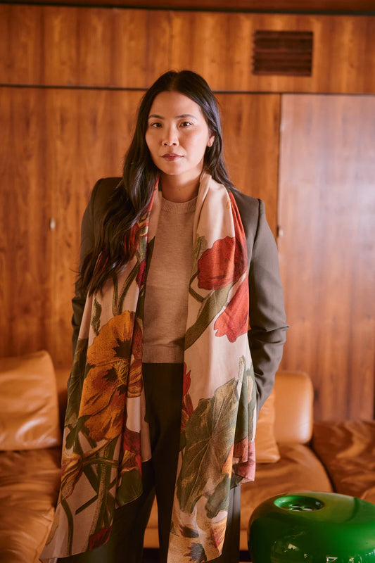 OHS Nasturtium Fawn Scarf