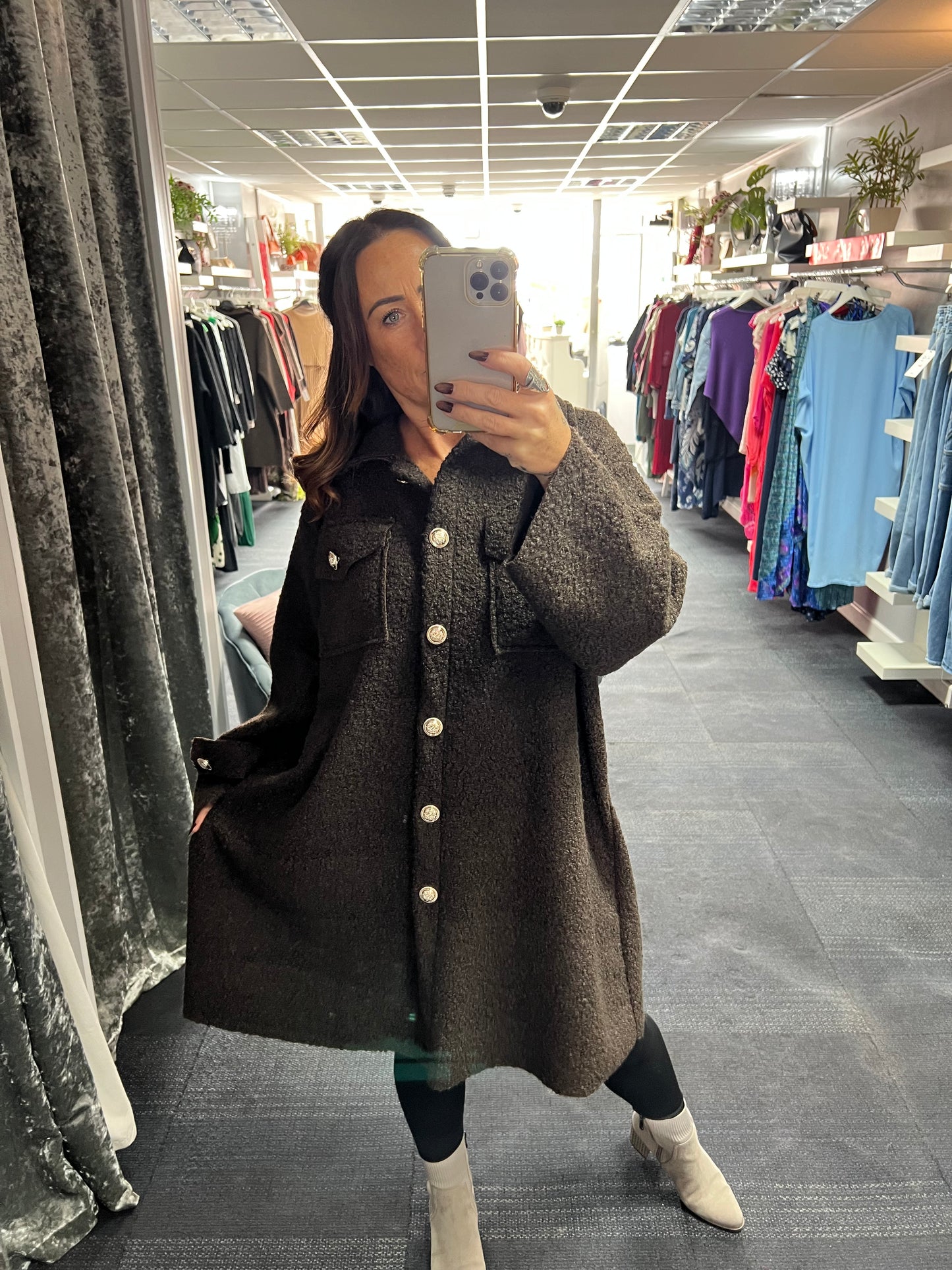 Boucle Mid Length Jacket