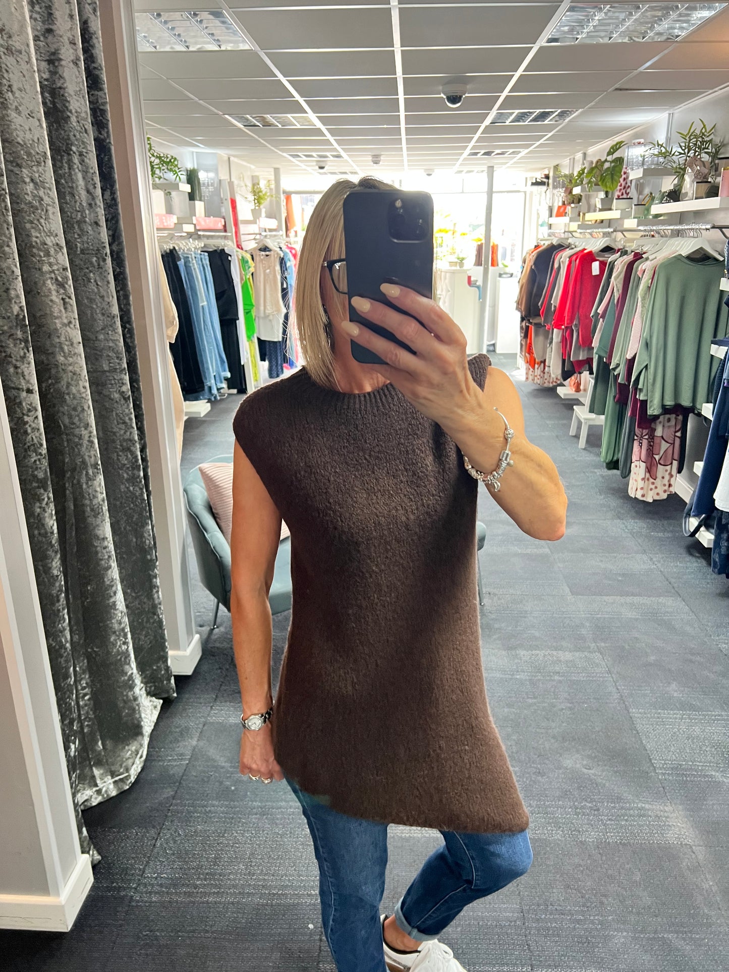 Alpaca Blend Asymmetrical Knit