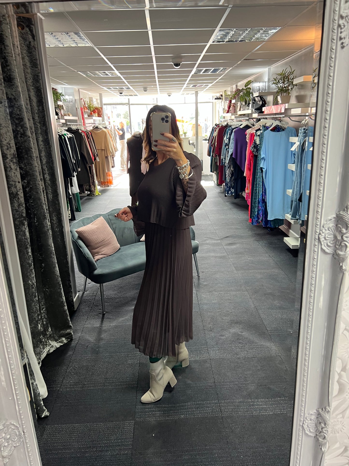 Chiffon Pleated Dress