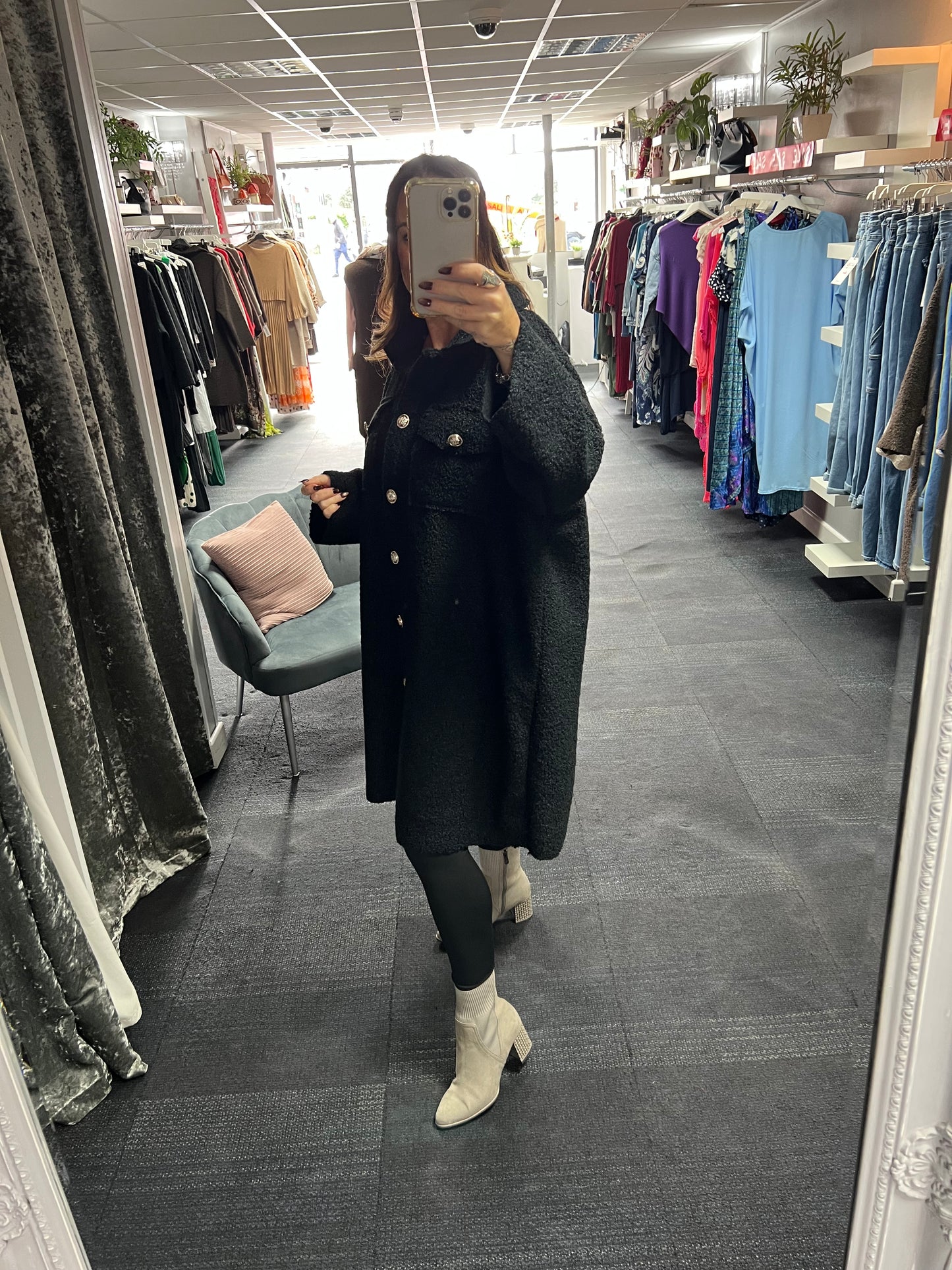 Boucle Mid Length Jacket