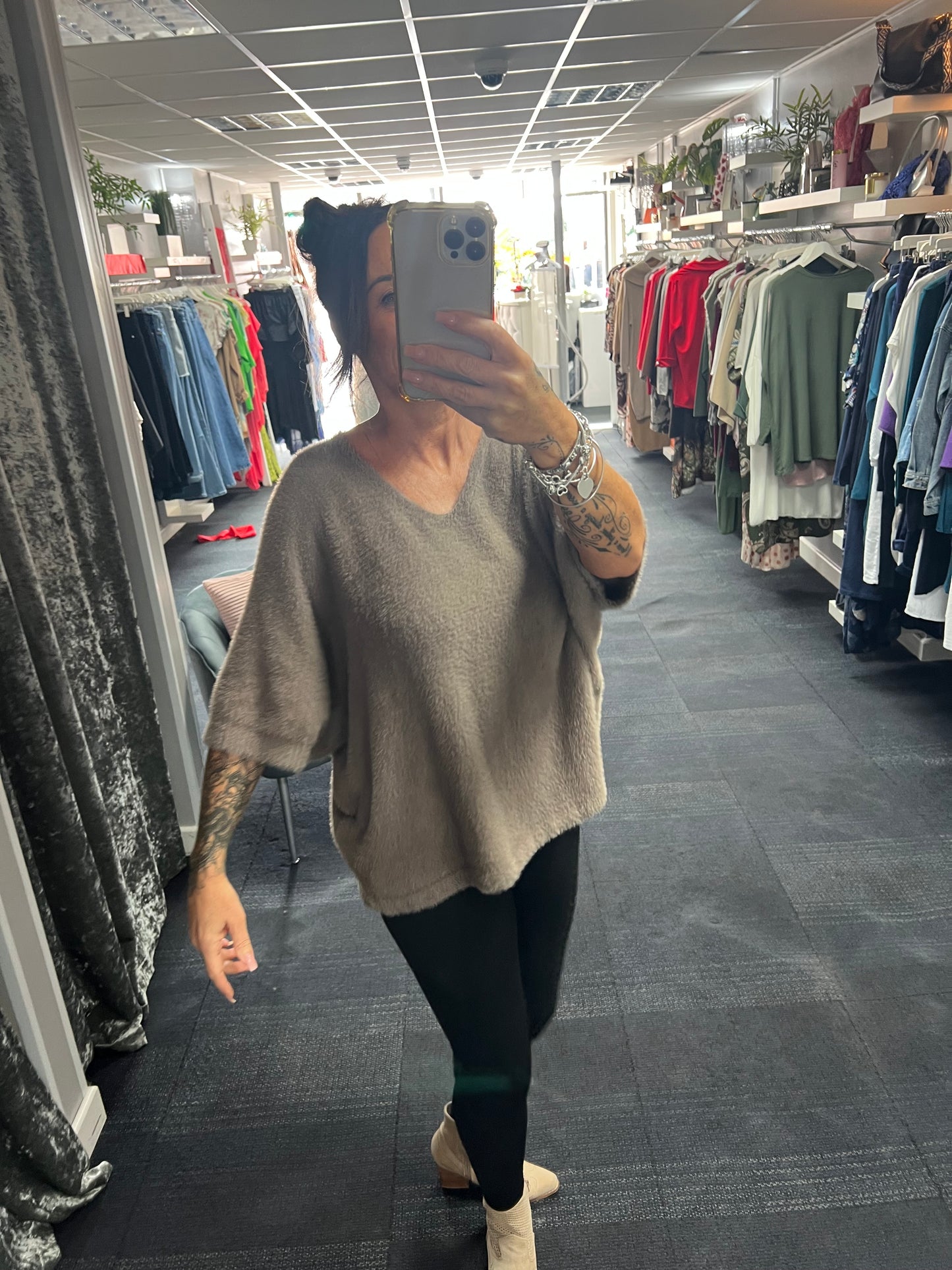 Fluffly V Neck Knit