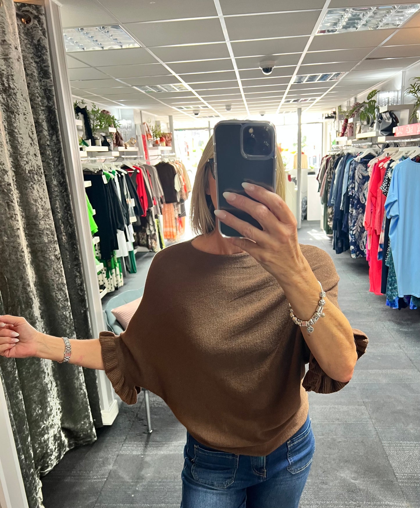 Frill Sleeve Knit