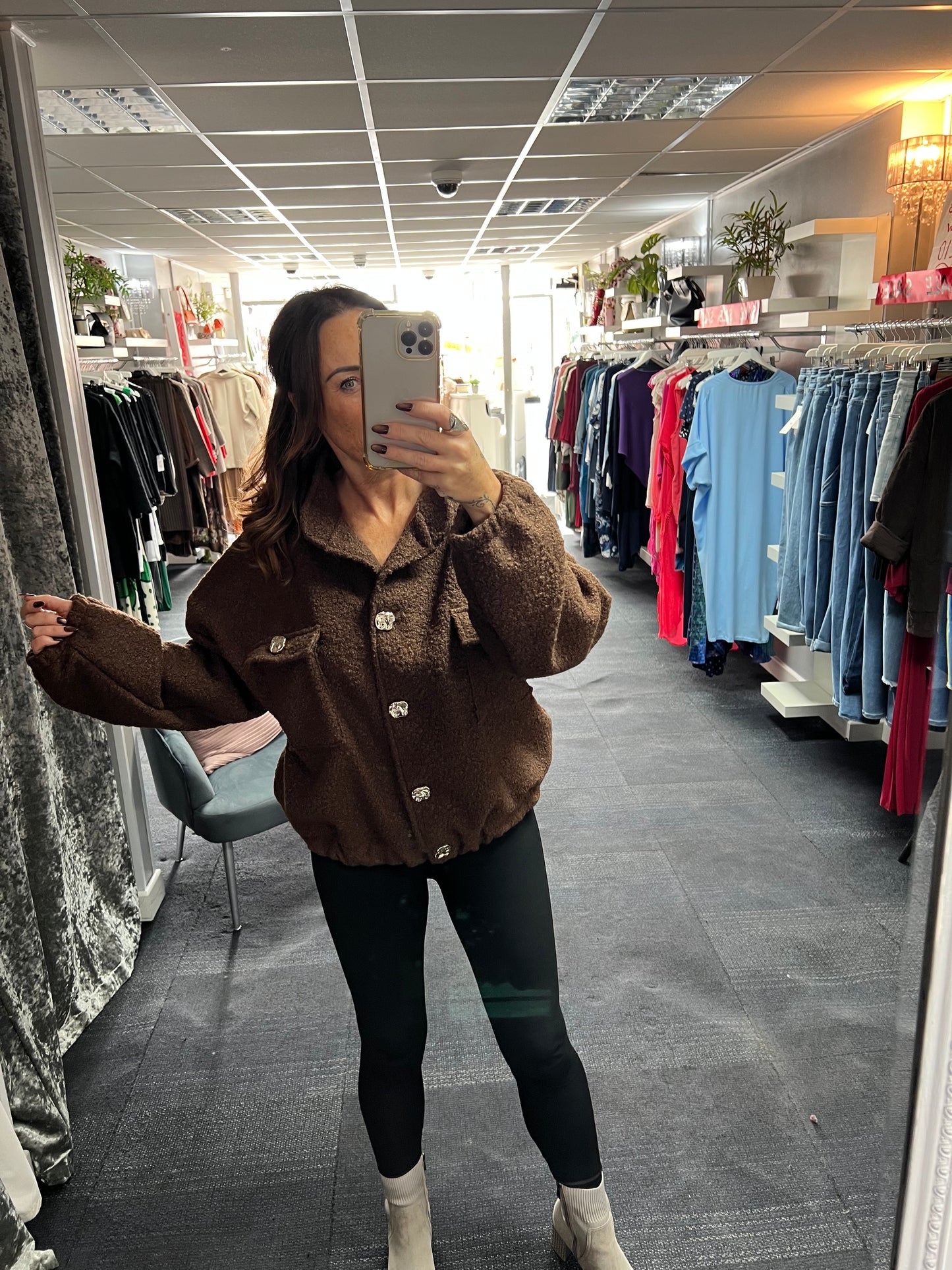Boucle Bomber Jacket
